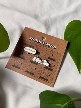 BNWT Peanuts Snoopy “Born to Sleep” Pin Set | Japan Exclusive Collectible